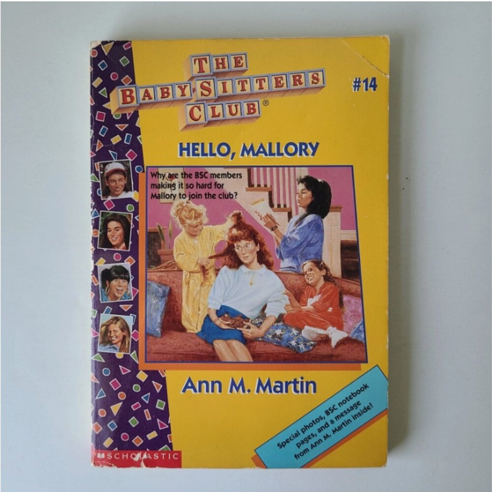 5/$15 Book Baby-Sitters Club 14 Hello Mallory Ann M Martin Babysitters Girls